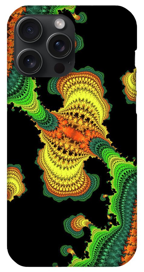 Swirls of Digital Fractals - Phone Case