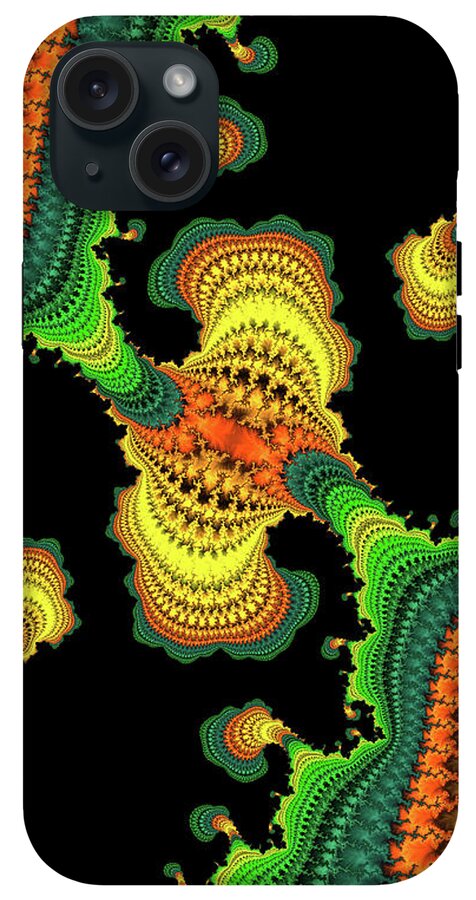 Swirls of Digital Fractals - Phone Case