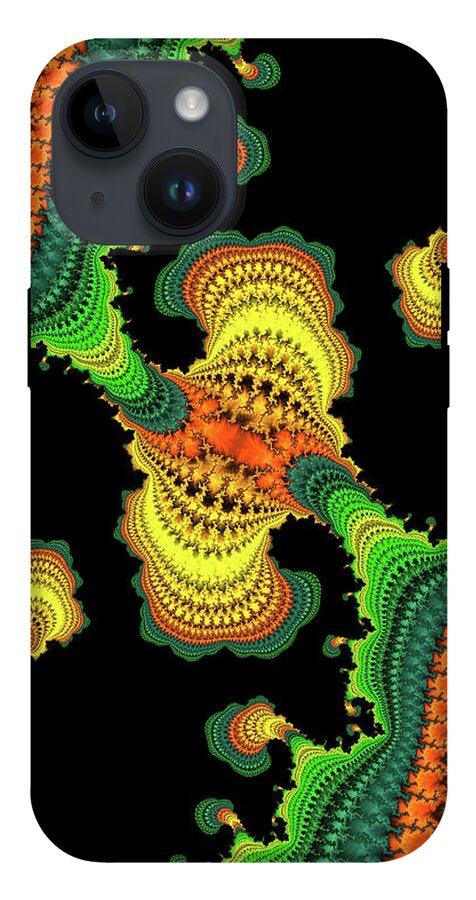 Swirls of Digital Fractals - Phone Case