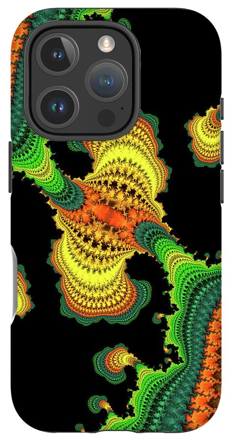 Swirls of Digital Fractals - Phone Case