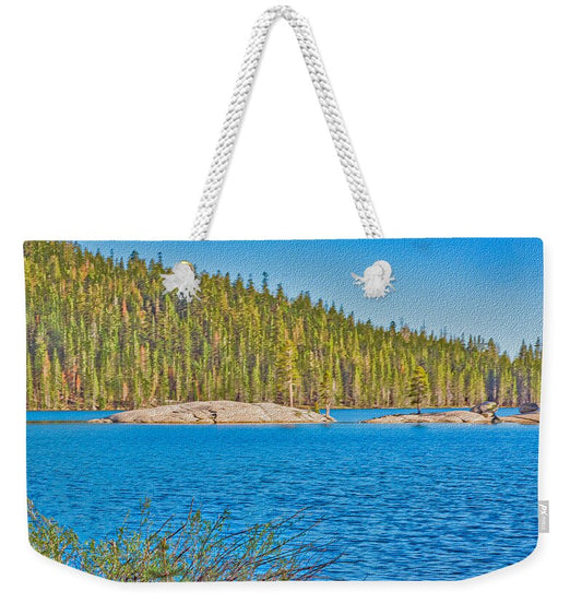 Tenaya Lake in Yosemite National Park  - Weekender Tote Bag