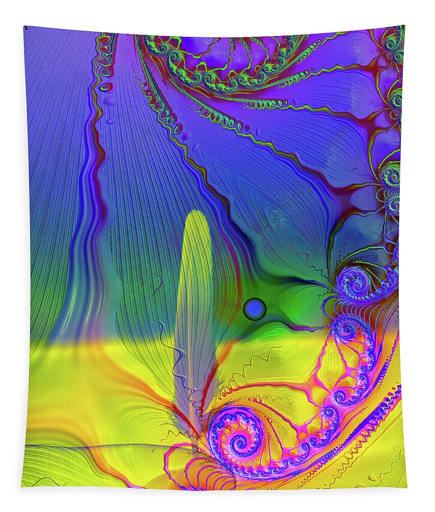 Textured Fractals and Feather - Tapestry