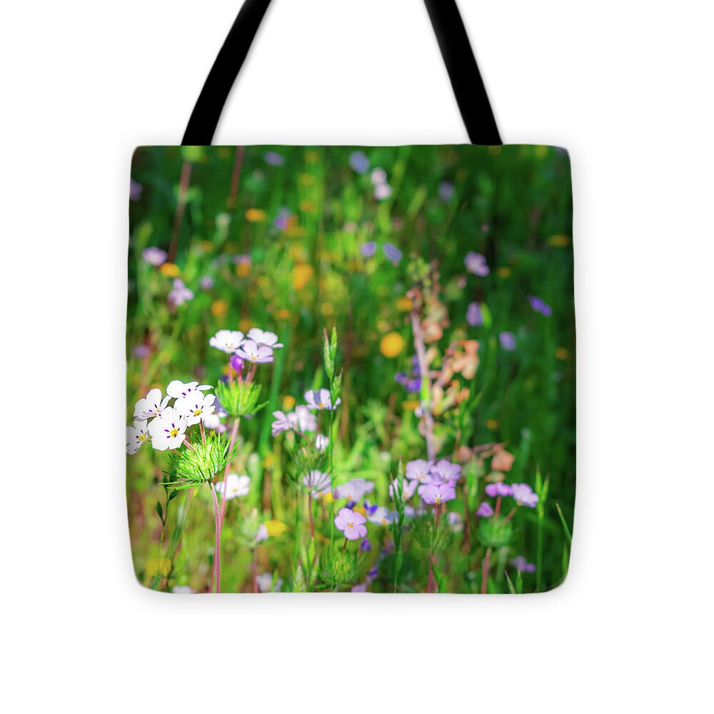 Tiny Flowers in the Meadow - Tote Bag