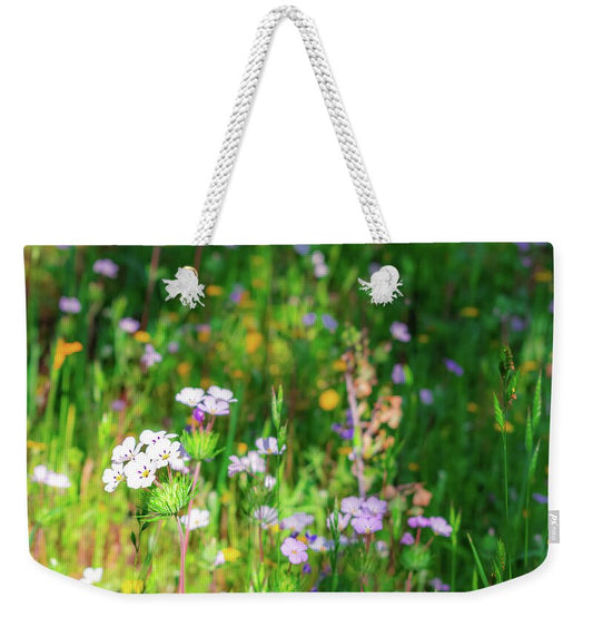 Tiny Flowers in the Meadow - Weekender Tote Bag