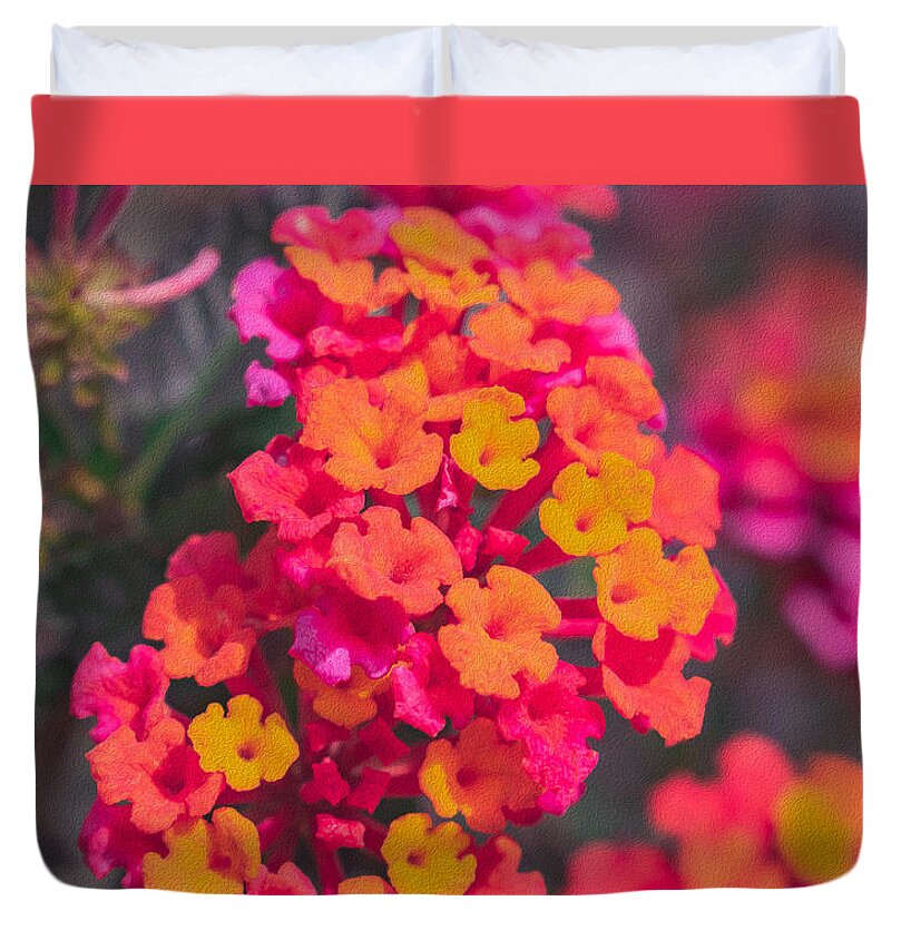 Tiny Flowers Landscape  - Duvet Cover