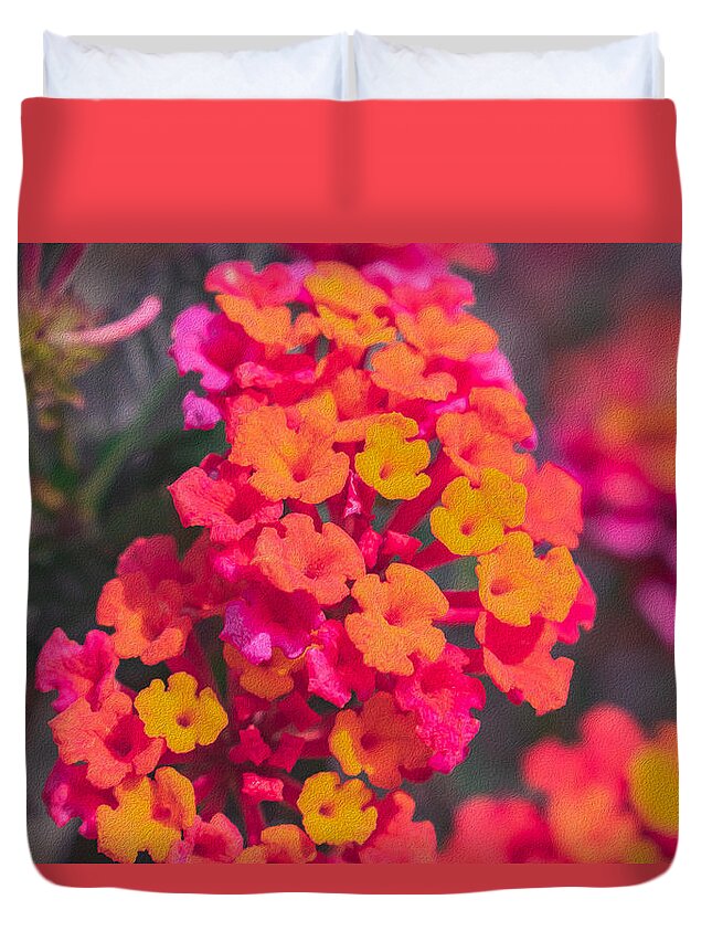 Tiny Flowers Landscape  - Duvet Cover