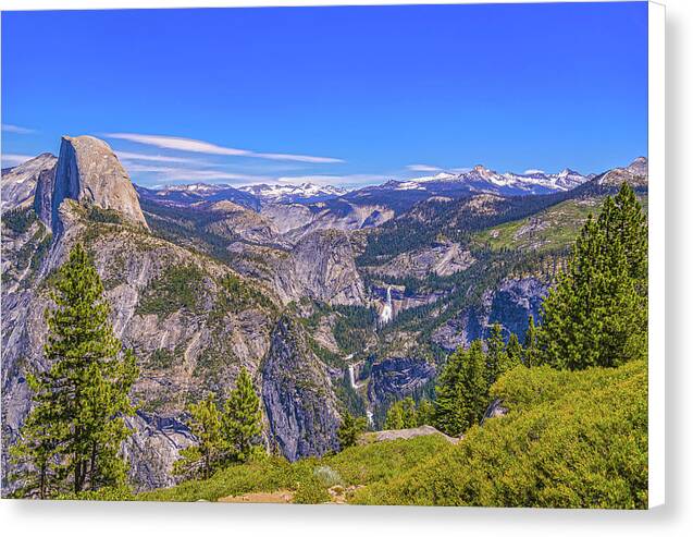 Vibrant Wonderful Landscape From Glacier Point - Canvas Print