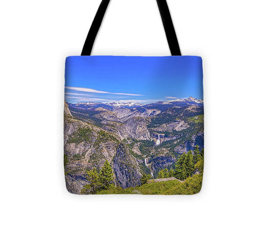 Vibrant Wonderful Landscape From Glacier Point - Tote Bag