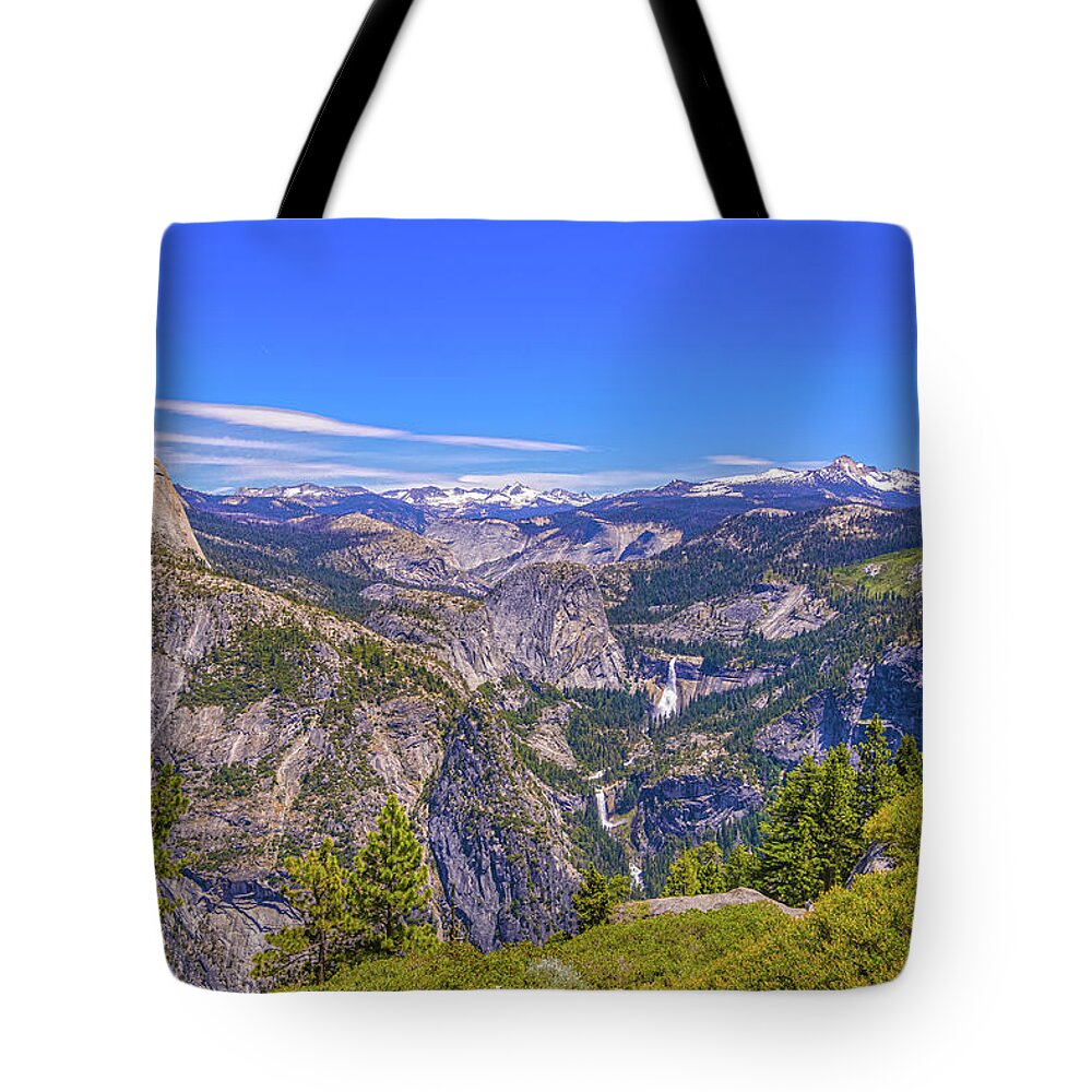 Vibrant Wonderful Landscape From Glacier Point - Tote Bag