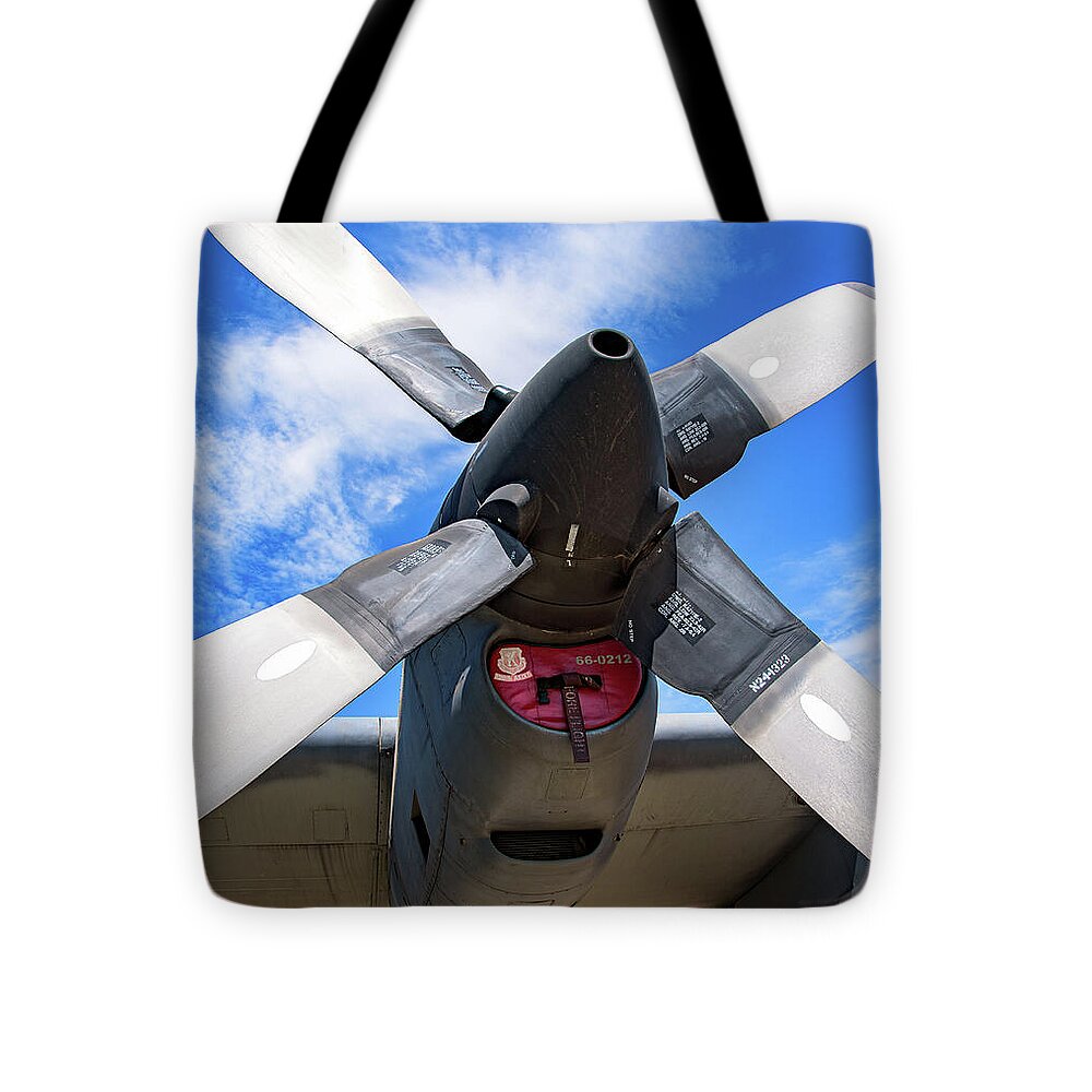 VintagePropeller Airplane Artistic Image - Tote Bag