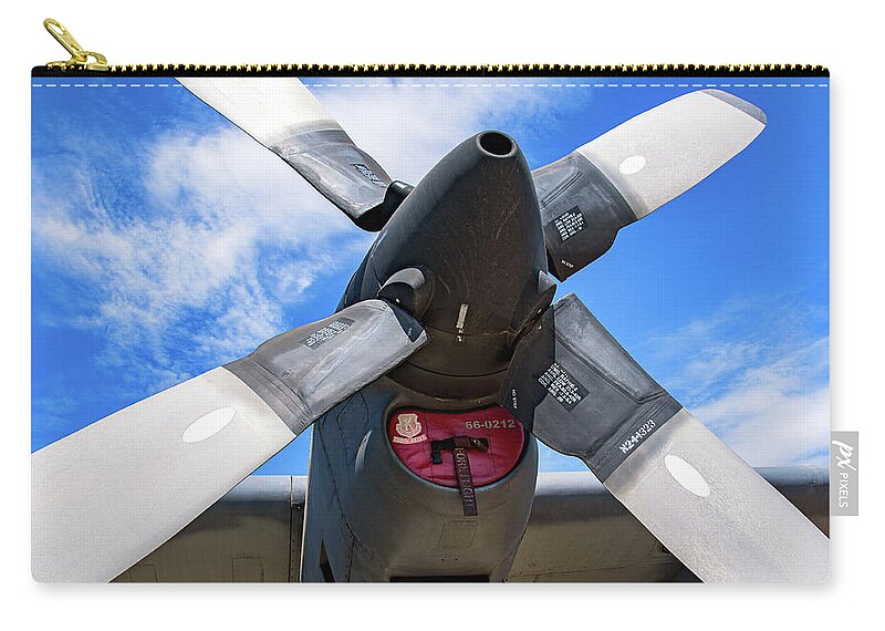 VintagePropeller Airplane Artistic Image - Zip Pouch
