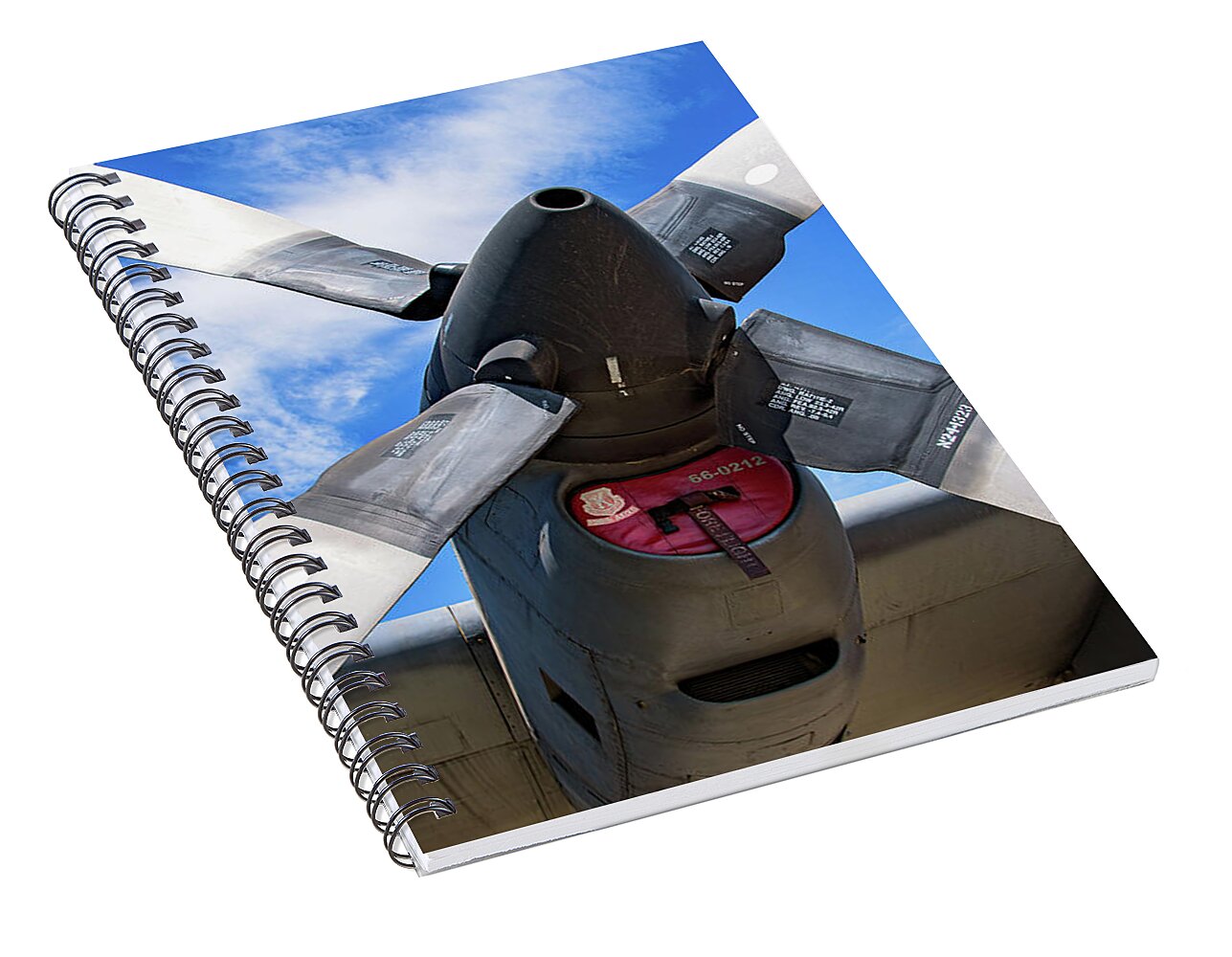 VintagePropeller Airplane Artistic Image - Spiral Notebook