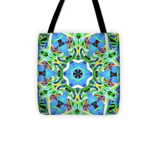 Wasp Kaleidoscope Six pointed Star Pattern - Tote Bag