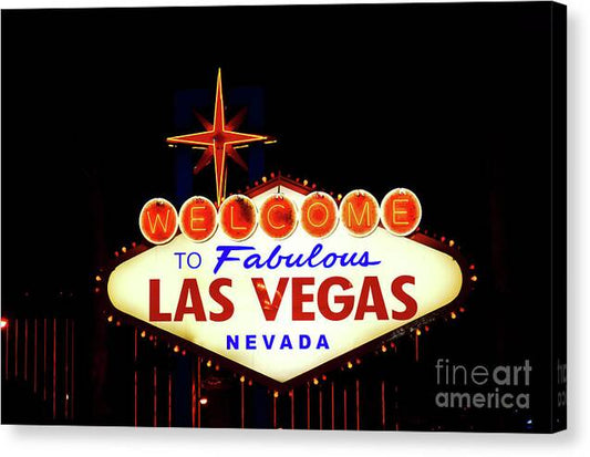 Welcome to Fabulous Las Vegas - Canvas Print