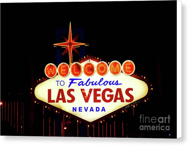 Welcome to Fabulous Las Vegas - Canvas Print