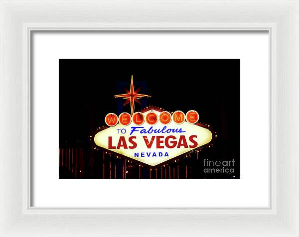 Welcome to Fabulous Las Vegas - Framed Print