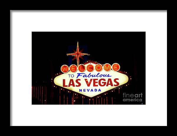 Welcome to Fabulous Las Vegas - Framed Print