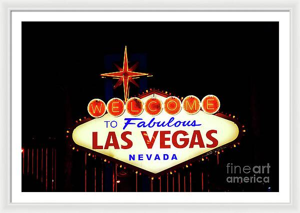 Welcome to Fabulous Las Vegas - Framed Print