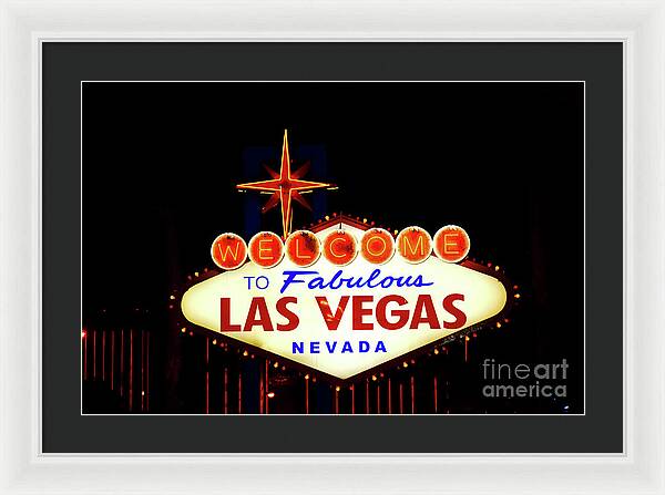 Welcome to Fabulous Las Vegas - Framed Print