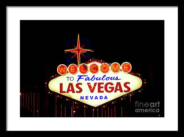 Welcome to Fabulous Las Vegas - Framed Print