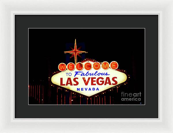 Welcome to Fabulous Las Vegas - Framed Print