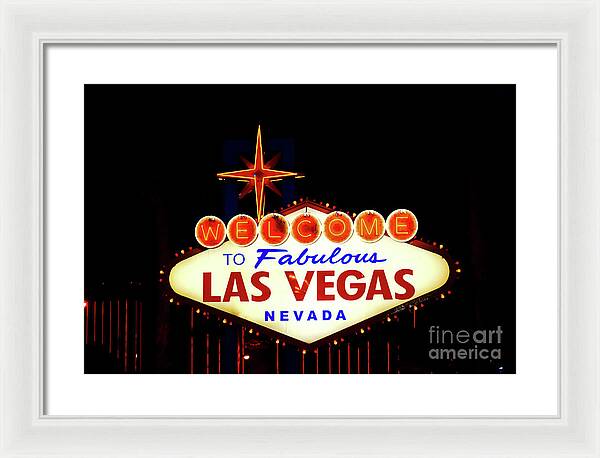 Welcome to Fabulous Las Vegas - Framed Print