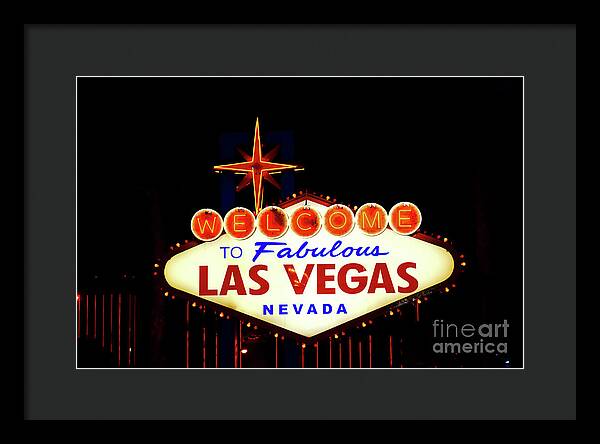 Welcome to Fabulous Las Vegas - Framed Print