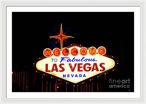 Welcome to Fabulous Las Vegas - Framed Print