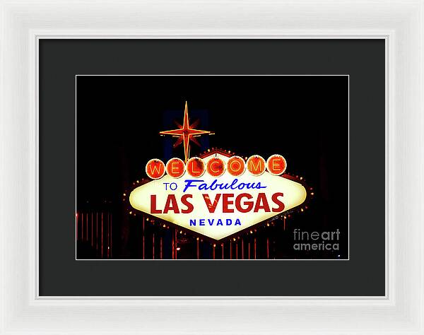 Welcome to Fabulous Las Vegas - Framed Print
