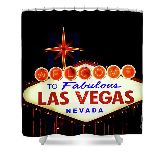 Welcome to Fabulous Las Vegas - Shower Curtain