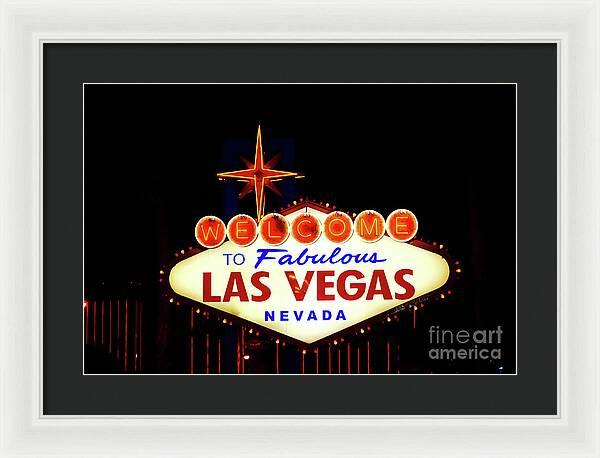 Welcome to Fabulous Las Vegas - Framed Print