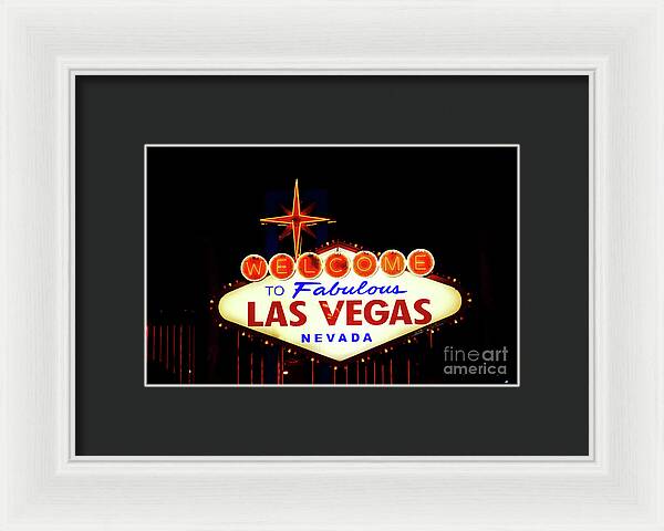Welcome to Fabulous Las Vegas - Framed Print