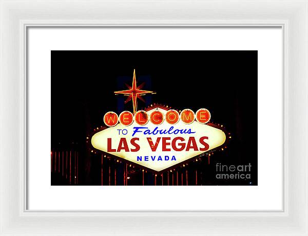 Welcome to Fabulous Las Vegas - Framed Print