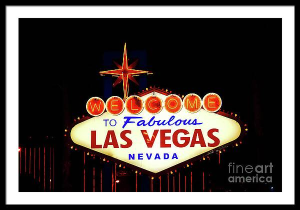 Welcome to Fabulous Las Vegas - Framed Print