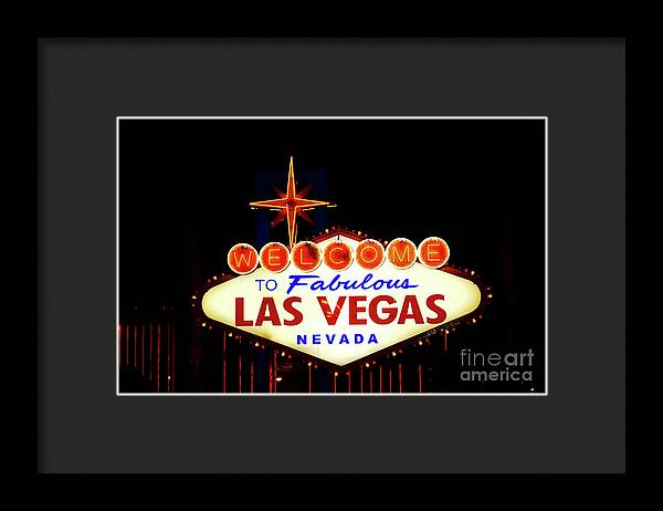 Welcome to Fabulous Las Vegas - Framed Print