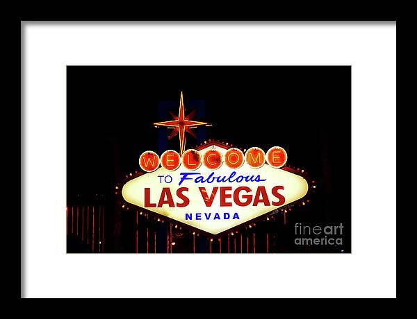Welcome to Fabulous Las Vegas - Framed Print