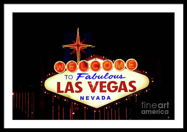 Welcome to Fabulous Las Vegas - Framed Print