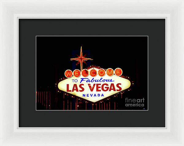 Welcome to Fabulous Las Vegas - Framed Print