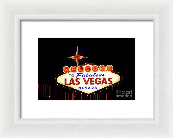 Welcome to Fabulous Las Vegas - Framed Print