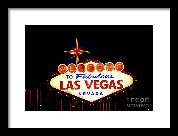 Welcome to Fabulous Las Vegas - Framed Print