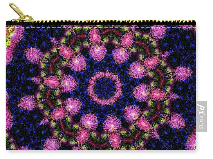 Wild Feathery Desert Mandala - Zip Pouch