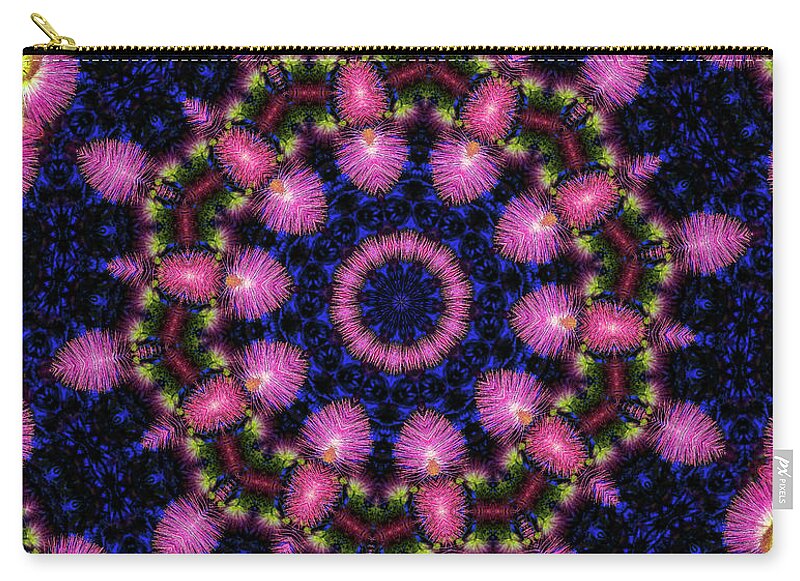 Wild Feathery Desert Mandala - Zip Pouch