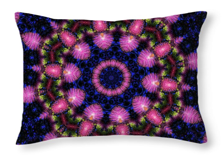 Wild Feathery Desert Mandala - Throw Pillow