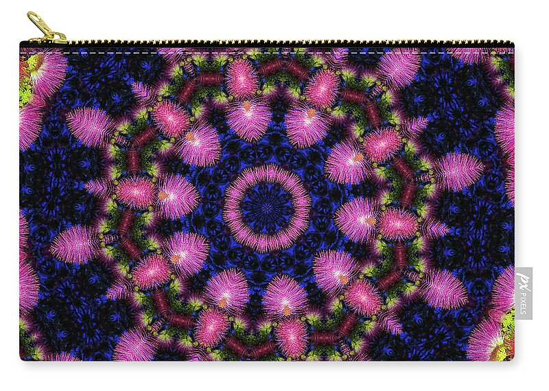 Wild Feathery Desert Mandala - Zip Pouch