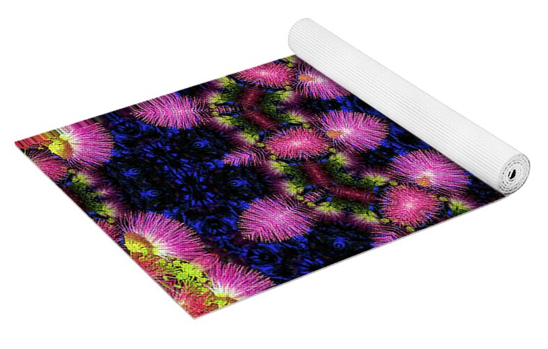 Wild Feathery Desert Mandala - Yoga Mat