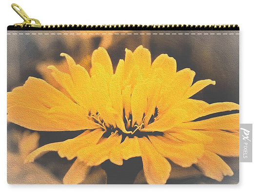 Yellow Soft colored Flower - Zip Pouch