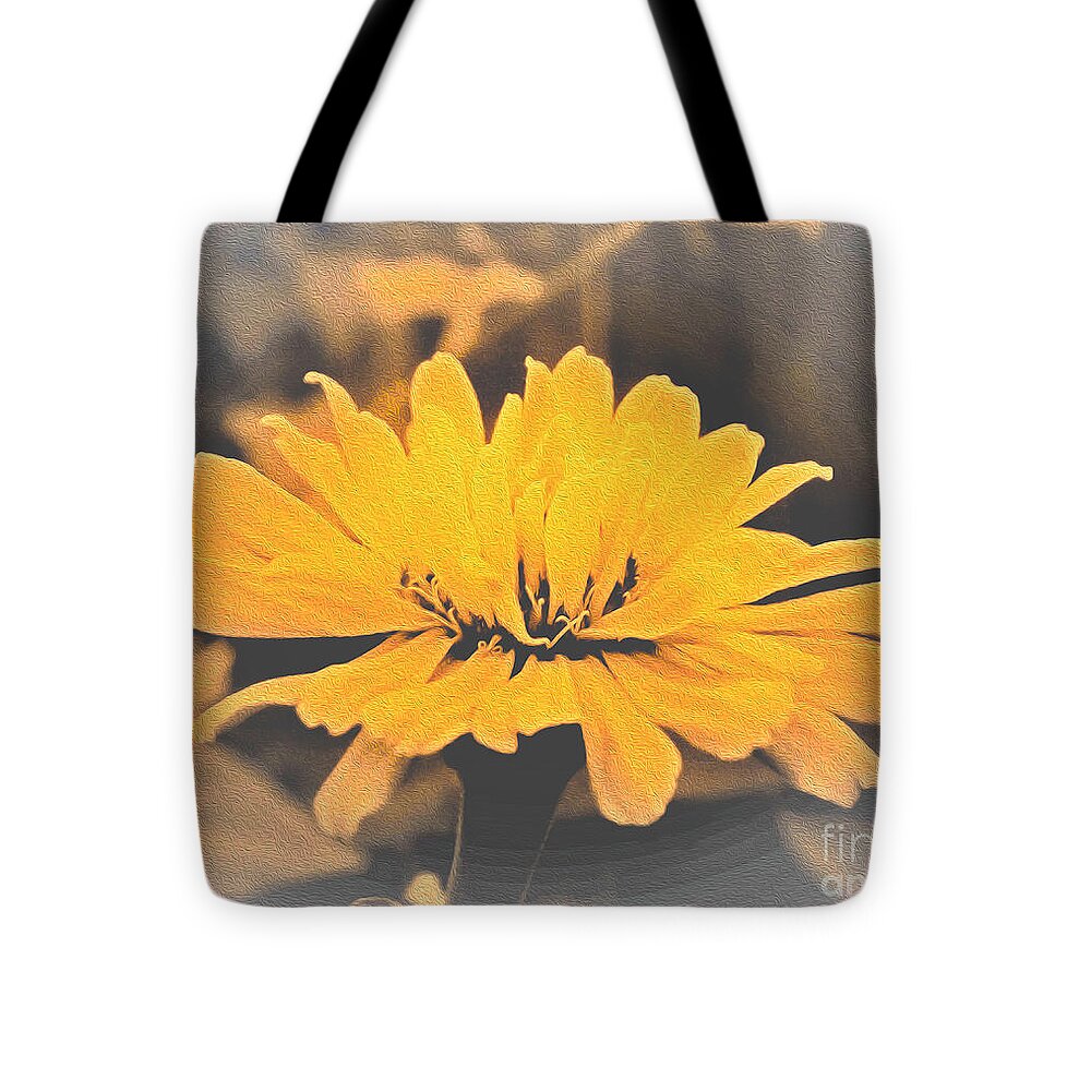 Yellow Soft colored Flower - Tote Bag