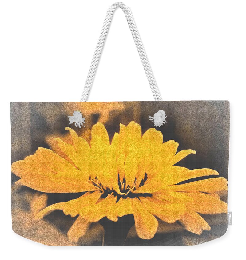 Yellow Soft colored Flower - Weekender Tote Bag