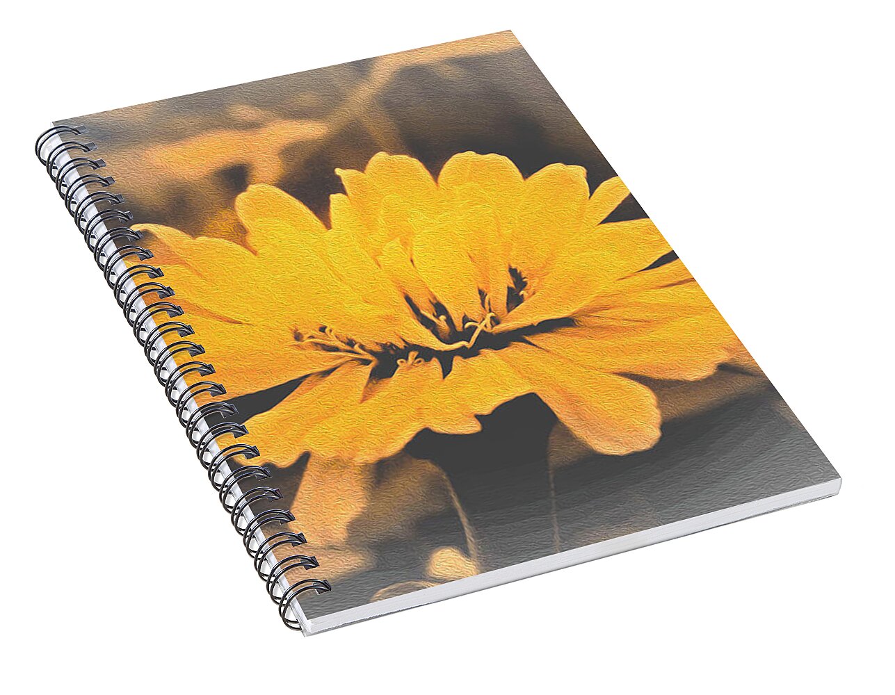 Yellow Soft colored Flower - Spiral Notebook