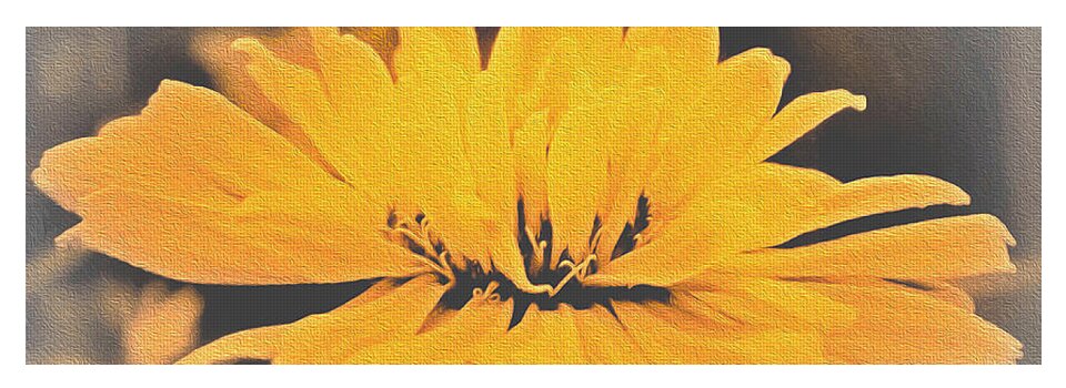 Yellow Soft colored Flower - Yoga Mat